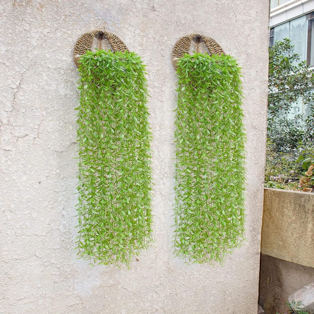 Artificial Flower Daun Juntai Gantung Daun Rambat Plastik Tanaman Hias Bunga gantung dinding