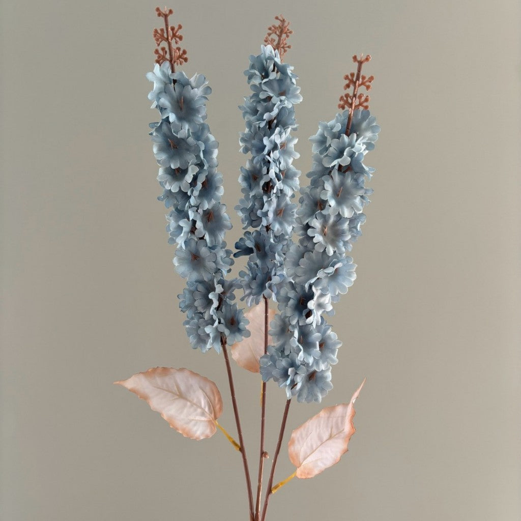 Delphinium Cabang 3 Artificial Bunga Imitasi Tangkai  Dekorasi Pernikahan Ruang Tamu Hiasan