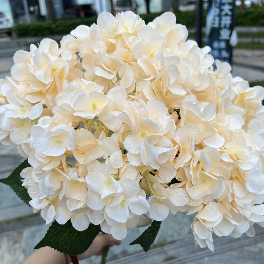 Hortensia tiruan 5 tangkai 270 kelopak, hias jalan acara, properti foto, bunga palsu dekorasi meja