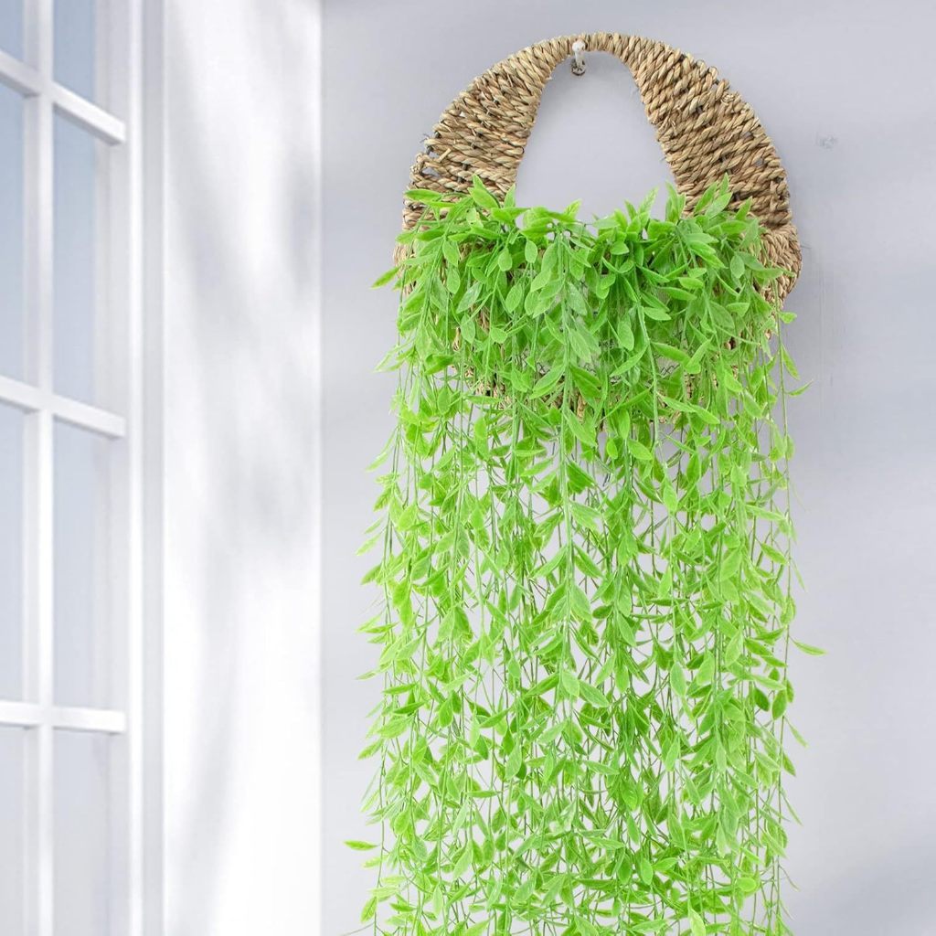 Artificial Flower Daun Juntai Gantung Daun Rambat Plastik Tanaman Hias Bunga gantung dinding