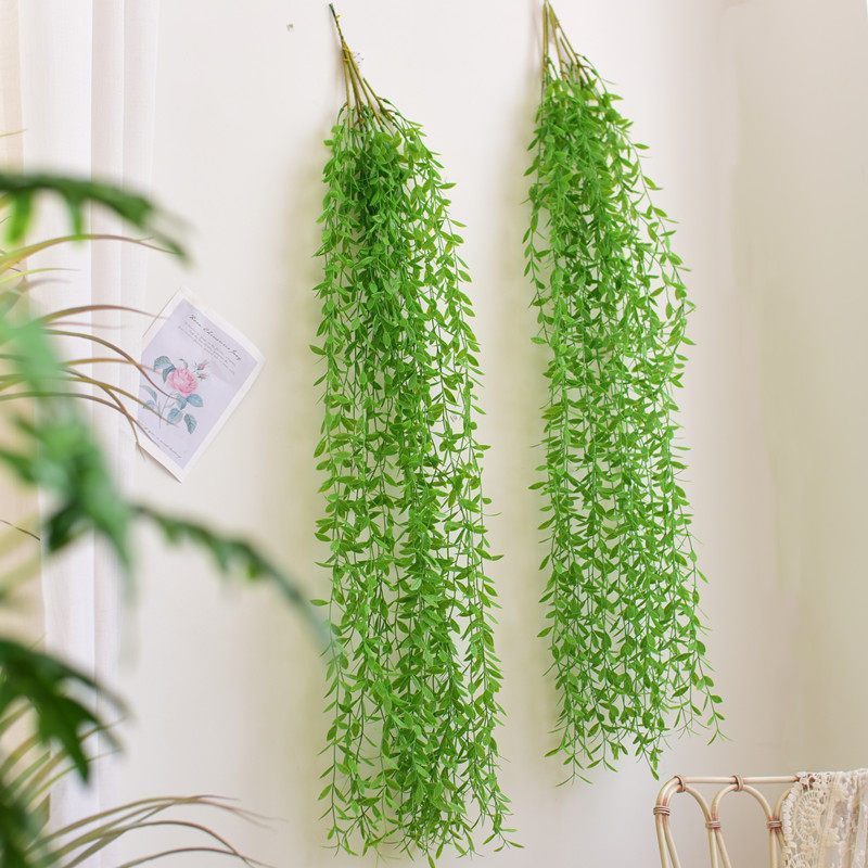 Artificial Flower Daun Juntai Gantung Daun Rambat Plastik Tanaman Hias Bunga gantung dinding