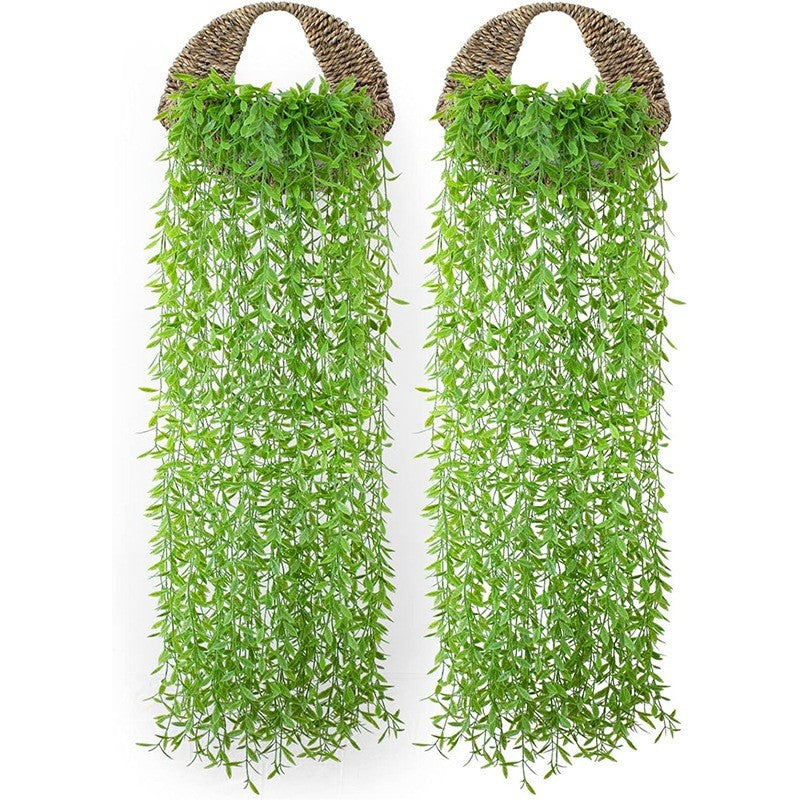Artificial Flower Daun Juntai Gantung Daun Rambat Plastik Tanaman Hias Bunga gantung dinding