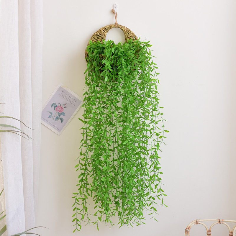 Artificial Flower Daun Juntai Gantung Daun Rambat Plastik Tanaman Hias Bunga gantung dinding