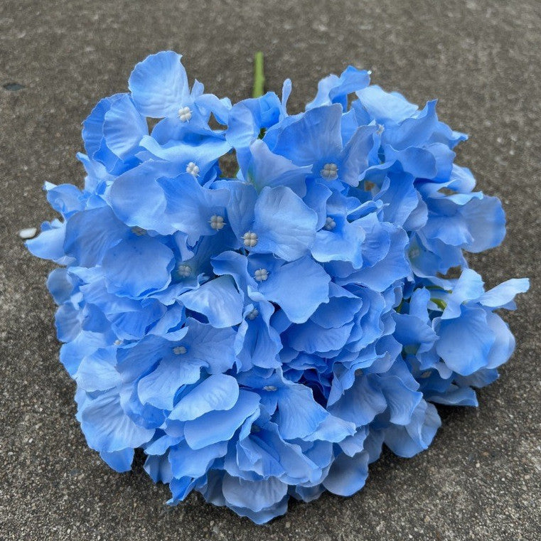 Bunga Hydrangea Semu Baru 5 Kepala Bundel - Hiasan Pernikahan, Grosir Bunga Palsu Kualitas Premium