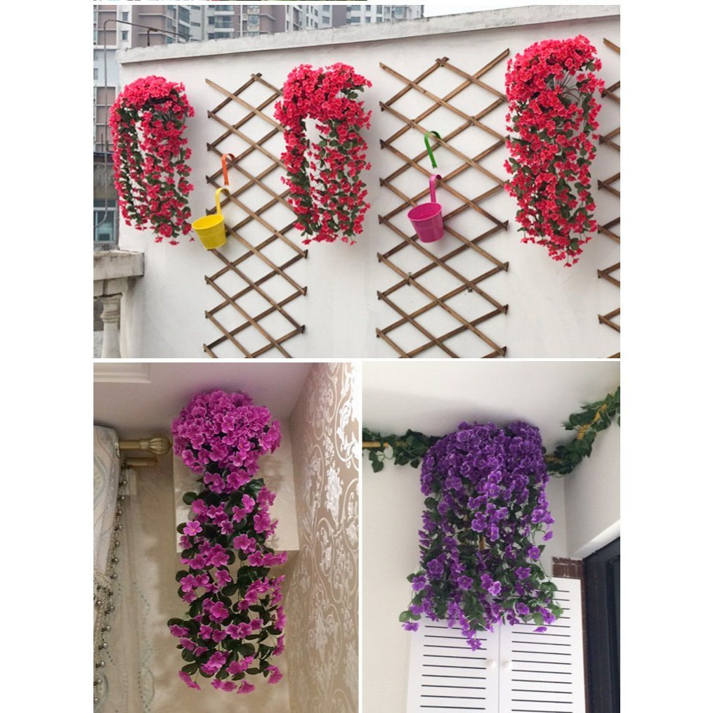 Bunga sakura juntai 80cm plastik bunga sakura sulur rambat dekorasi ruang tamu um