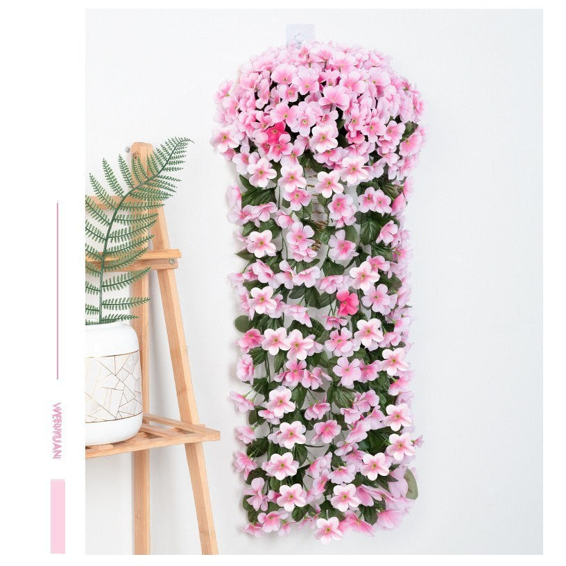 Bunga sakura juntai 80cm plastik bunga sakura sulur rambat dekorasi ruang tamu um