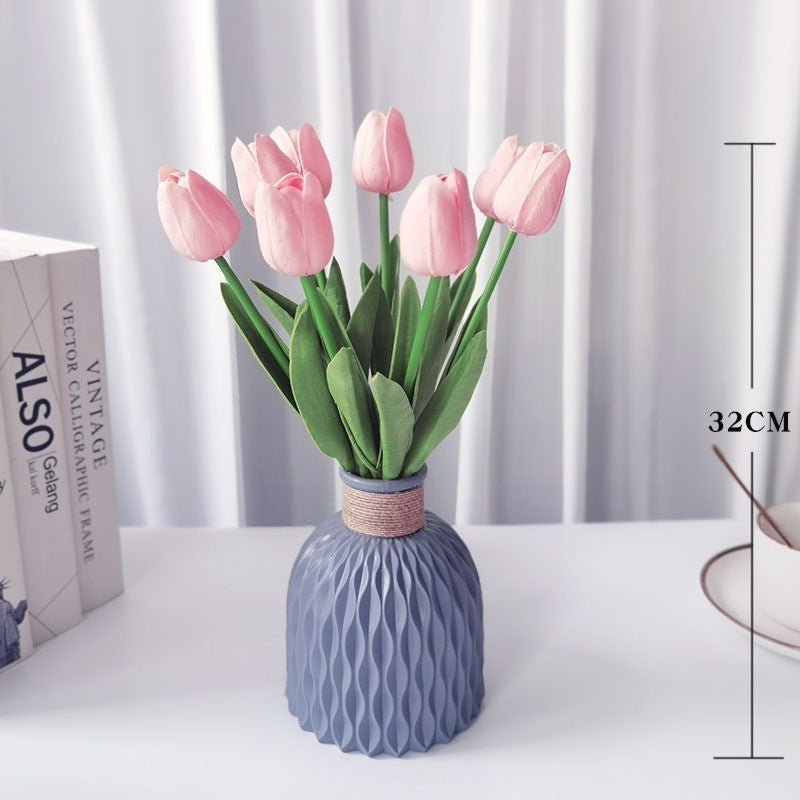 Kombinasi Bunga Tulip Bunga Tulip Artificial untuk Hiasan Ruang Tamu