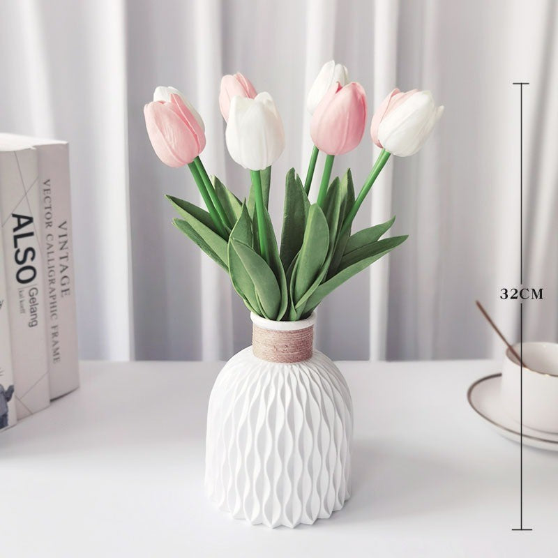 Kombinasi Bunga Tulip Bunga Tulip Artificial untuk Hiasan Ruang Tamu