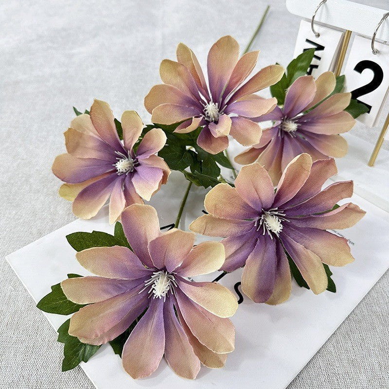 Bunga Palsu Clematis 5 Kepala - Dekorasi Pernikahan, Ruang Tamu & Pajangan Bunga Bouquet