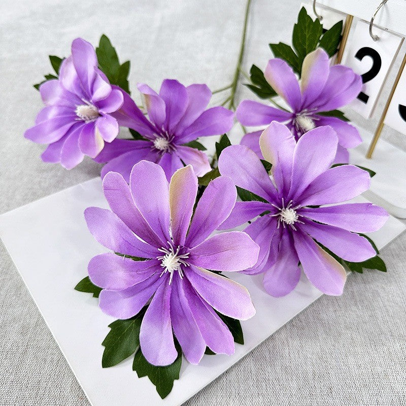 Bunga Palsu Clematis 5 Kepala - Dekorasi Pernikahan, Ruang Tamu & Pajangan Bunga Bouquet