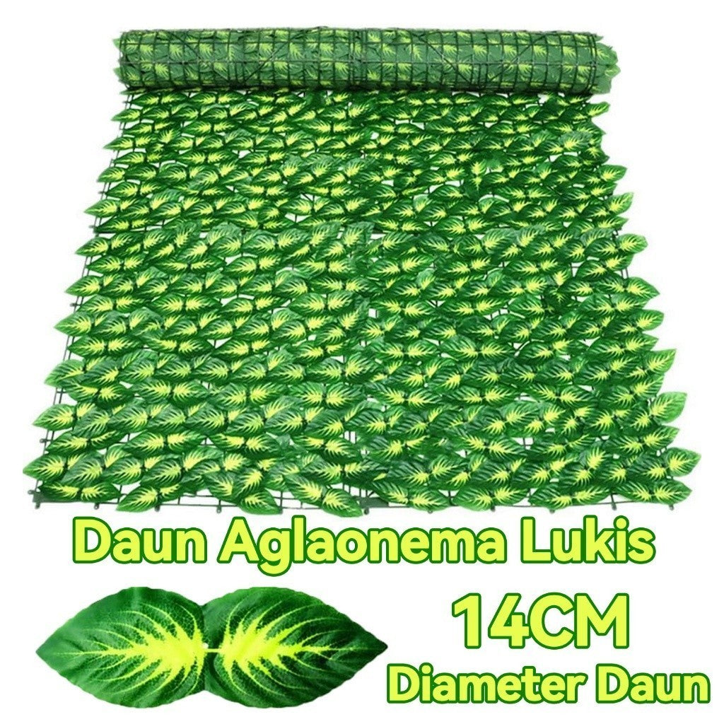 Daun Rambat Sintetis Roll 1M x 3M | Rumput Plastik Buatan Untuk Dekorasi Dinding Dan Pagar