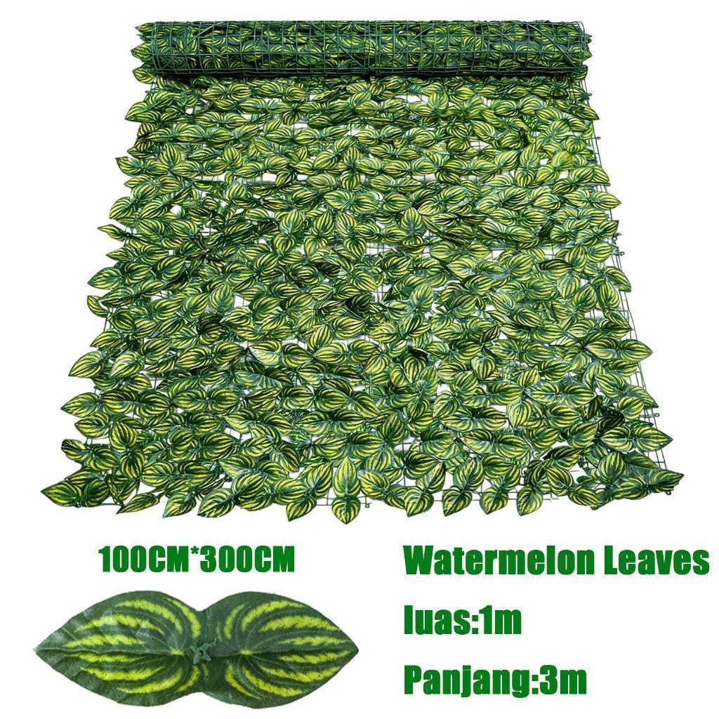 Daun Rambat Sintetis Roll 1M x 3M | Rumput Plastik Buatan Untuk Dekorasi Dinding Dan Pagar