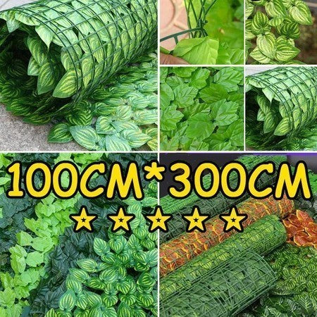 Daun Rambat Sintetis Roll 1M x 3M | Rumput Plastik Buatan Untuk Dekorasi Dinding Dan Pagar