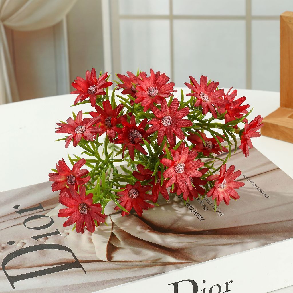 Set Bunga Aesthetic Termasuk  Plastic Vas Bunga Hias Rumah  Artificial Flowers Hampers Kado Murah